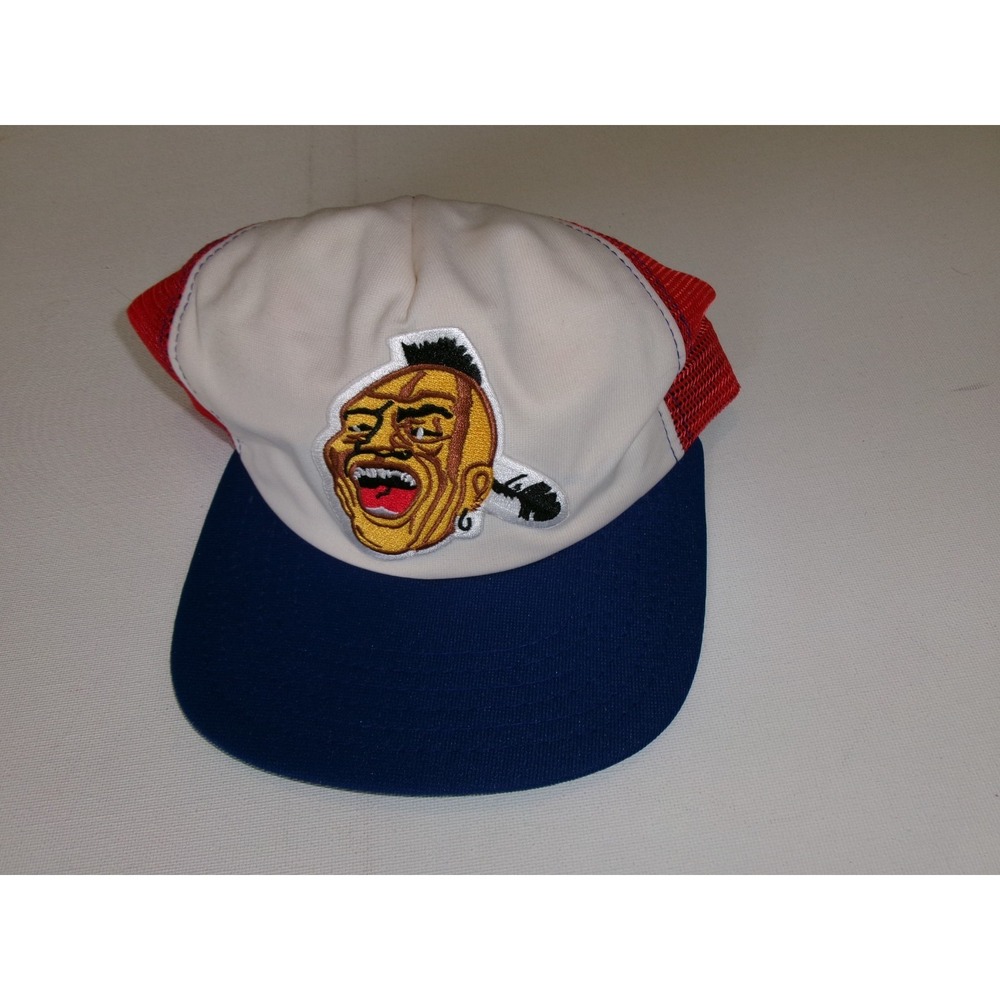 ATLANTA BRAVES NEW ERA 90S TRUCKER SNAPBACK HAT CAP VINTAGE M2